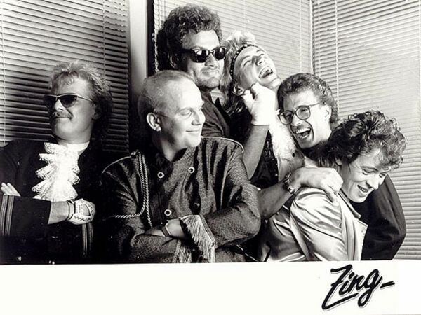 Zing 1986: Toddy Schermer, Micky Koch, Peter Schetschine, Volker Martinen, Jörg Schoch und Manfred Priestaff (v.li.)