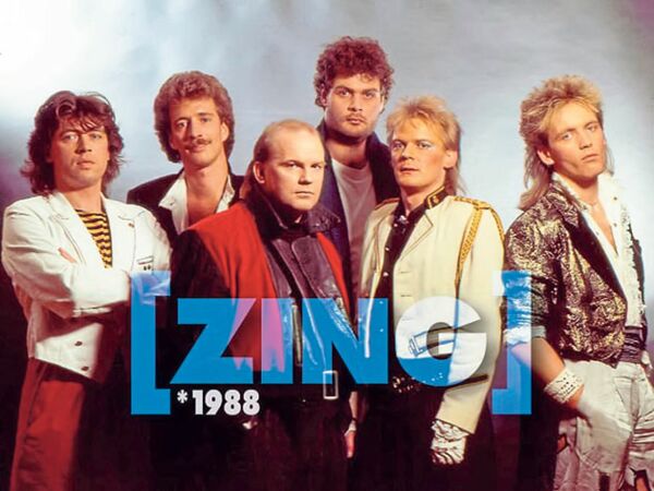Zing 1988: Manfred Priestaph, Jörg Schoch, Micky Koch, Peter Schetschine, Toddy Schermer und Volker Martinen (v.li.)